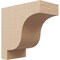 Ekena Millwork 4"W x 8"D x 8"H Classic Newport Rough Cedar Woodgrain TimberThane Corbel, Primed Tan CORUR04X08X08NEWRCPR - alternate 1
